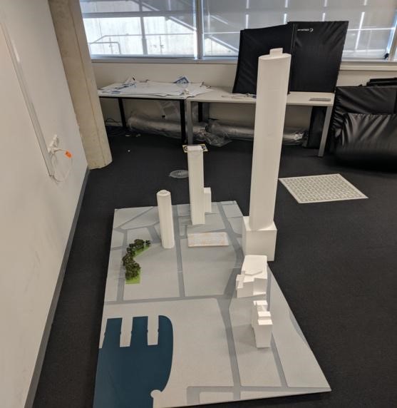 A part of the 3d model of Sydney City